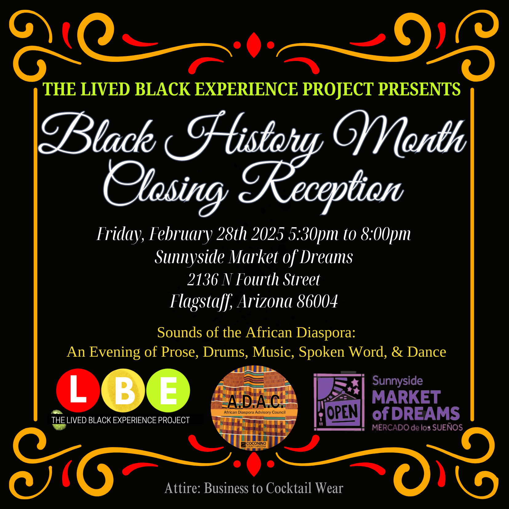 Black History Month Closing Reception to be held on Feb. 28 in Flagstaff