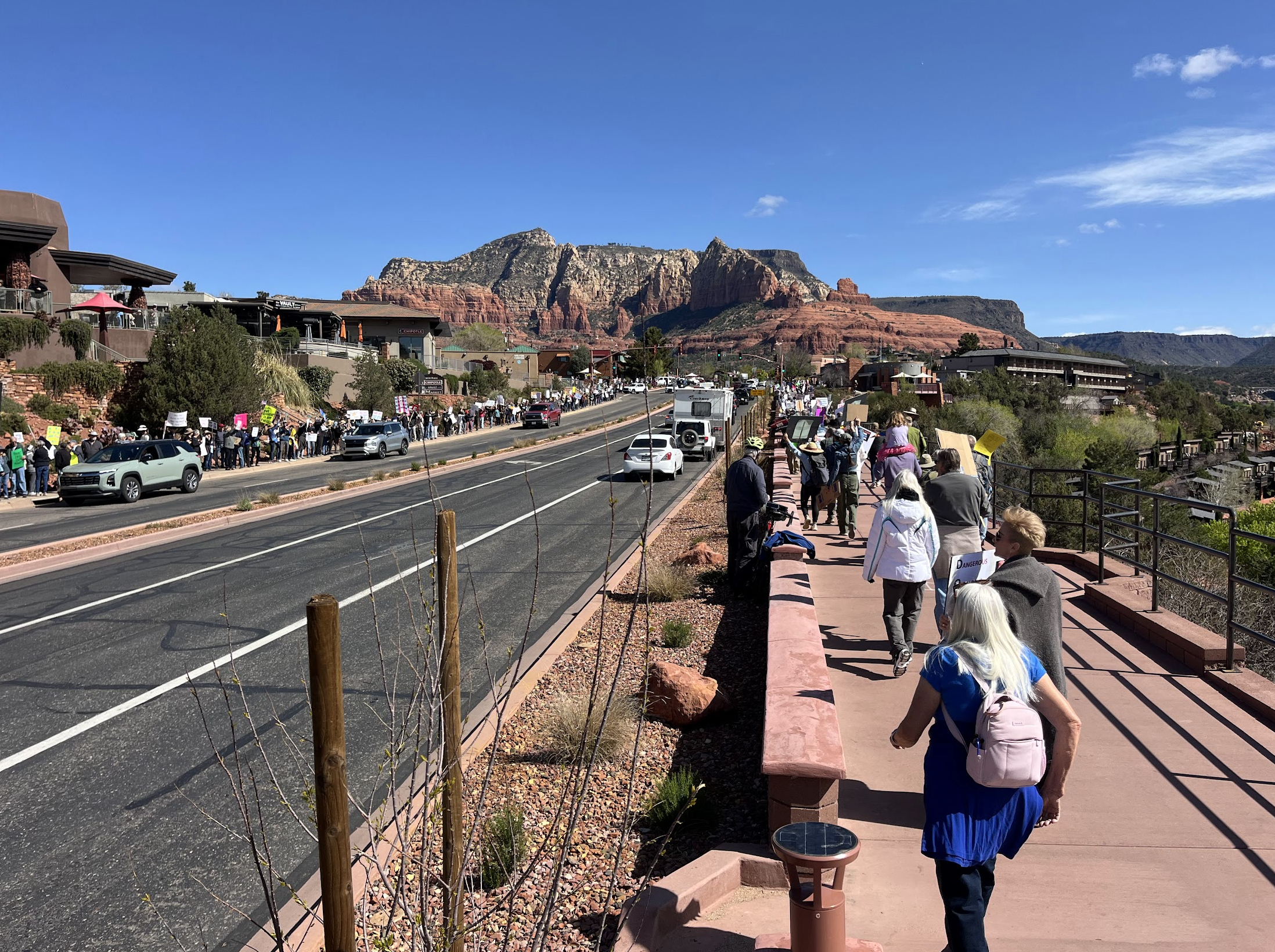 More than 2500 protest against Trump/Musk in Flagstaff
