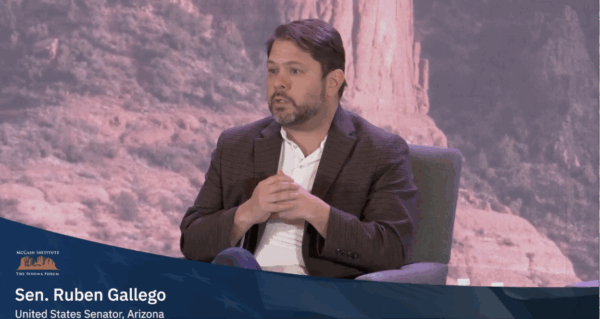 U.S. Sen. Gallego talks trade policies, global energy challenges at McCain Institute Sedona Forum