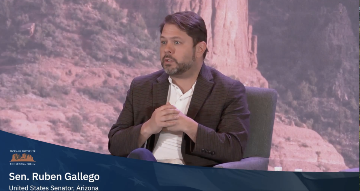 U.S. Sen. Gallego talks trade policies, global energy challenges at McCain Institute Sedona Forum